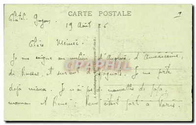Châtelguyon — A Vale de Sans-Souci e a Estrada de St-Hippolyte — G.D.O. - 1353 — Verso