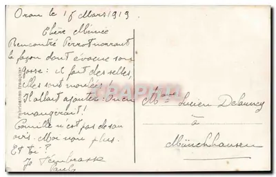 Żołnierze w mundurach — 1814 i 1914 — wydawca NM, nr 402 — Rewers
