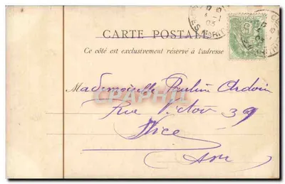 Scena di cortesia — abito dell'epoca — fototipia 'La tua amica' (firma) — Verso