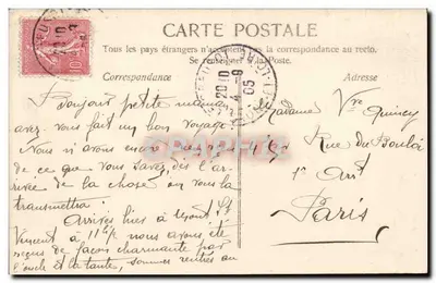 Marie — Carta postal decorativa com texto manuscrito — Editor AE, n° 2033/402 — Verso