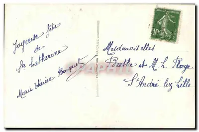 Festa de Catherine — Carta de vœux — Série 2215 — Verso