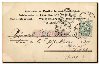 Jovem mulher com chapéu florido — Munique — Franzlik & Co, Munique, série 1 — Verso