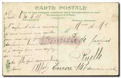 Tunisi - Via El-Halloun - Edizione Aqua-Photo L. N. 18 — Verso