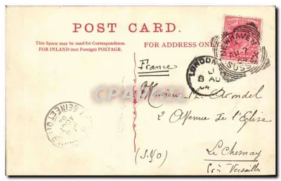 Fary, Newhaven — The Pier, Newhaven — Seria "Wyndham" n°1335 — Rewers