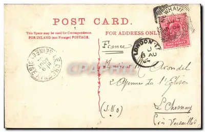 Hafen & Zollhafen, Newhaven — 'Wynham'-Serie Nr. 598 — Verlag nicht sichtbar — Rückseite