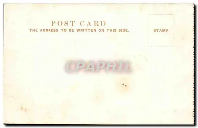 Museo de Historia Natural, South Kensington, Londres — vista exterior — tarjeta postal antigua — Reverso