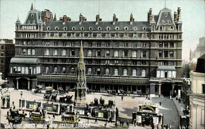 Hotel e Estação de Charing Cross, Londres — vista panorâmica — P.P. & P.C. Croydon