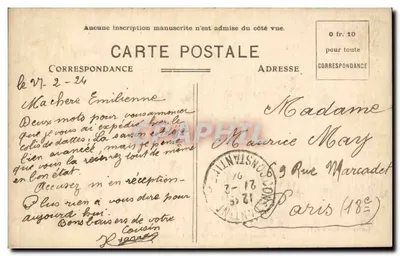 Constantine — Une rue du Quartier Arabe — Collection Idéale P. S. n°3 — Verso