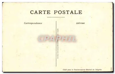 U marabota — Sceny i typy algierskie — seria nr 1, wydawca Jarrier — Rewers