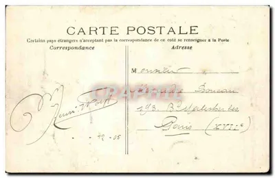 Paris — Praça da Concórdia — LL. n°6 — Verso