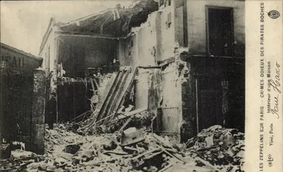 Interior de uma Casa — Os Zeppelins sobre Paris — Crimes dos Piratas Alemães — Viscé, Paris