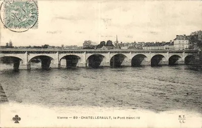 Vienne — 89 — CHATELLERAULT, o Ponte Henri IV