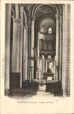 Chauvigny (Vienne) - A Igreja de São Pedro — Jules Robuchon, fot., Poitiers - 3