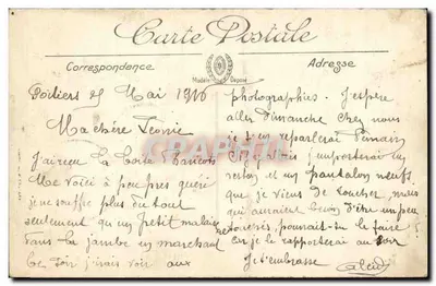 Poitiers — Giardino di Blossac, il Kiosco della Musica — LL, n° 179 — Verso