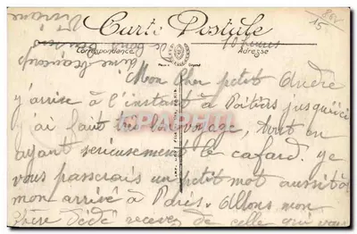 Poitiers — O Hotel de Ville — LL. n°138 — Verso