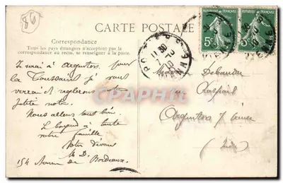 Poitiers — Il ponte del tunnel e la collina della Cagouillère — H. W. T. — Verso