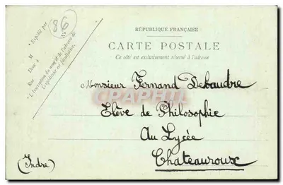 Poitiers — Widok na Clain, z Chasseigne — LL. — Rewers