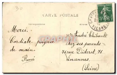 Châtellerault — Ogrody Publiczne — Wyd. Nowych Galerii — Rewers
