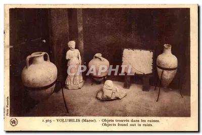 Volubilis (Marrocos) — Objetos encontrados nas ruínas — Foto Plandrin, n°1.565