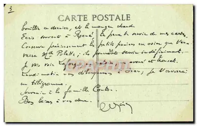 Marseille - Zamek If - widok z chustą - nieznany wydawca — Rewers