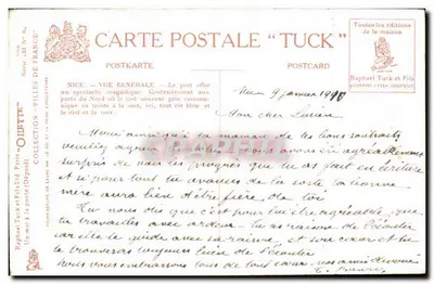 Nice - Widok ogólny, Port — Tuck & Fils, seria 133 — Rewers