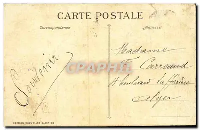 Marseille — Plac Castellane i Fontanna Cantini — Wydawnictwo Nowe Galerie nr 25 — Rewers