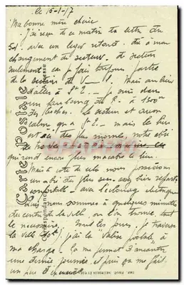 Verwoesting van Reims — Historisch hotel rue de la Grue — uitgever H. GEORGE, Reims — Achterkant