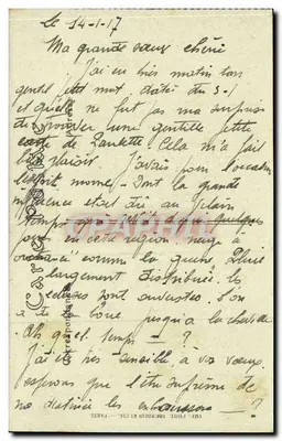 Bombardowanie REIMS przez Niemców — ulica Saint-Pierre-les-Dames — Widok z Paryża — Rewers