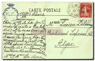 PARIS — A Fonte de Carpeaux — LL. n°709 — Verso