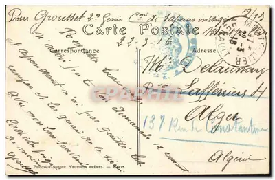 Montpellier — Widok z Aqueducu, Zamek Wody, Katedra i Kościół św. Anny — ND. Phot. — Rewers