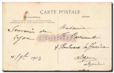 Monument Carnot — Lyon — Editora BLD n°6 — Verso
