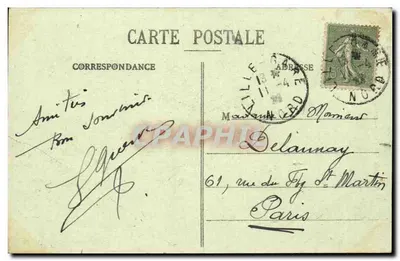 LILLE - La Bourse - The Bourse — wydawca Yerdit, Hautmont, nr 16 — Rewers