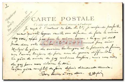 Estátua de Joana d'Arc (dos Primeiros) — Paris — P.P.C. — n°421 — Verso