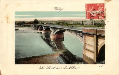 Vichy — Le Pont sur l'Allier — éditeur L.L.