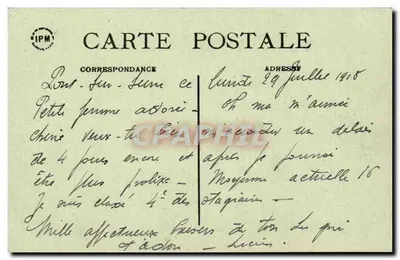 PONT-SUR-SEINE — Entrada do Castelo — Auger, edit. Pout sur-Seine — Verso