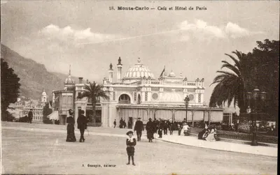 Monte-Carlo — Café e Hotel de Paris — A. Guespin, editor