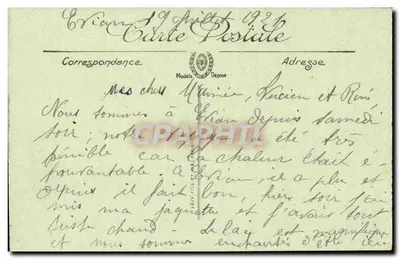 ÉVIAN-LES-BAINS — Port — Przybycie statków — Selecta LL n°88 — Rewers