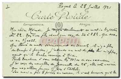 Mont-Dore — Dolina Dordogne widziana z drogi do Clermont — LL — Rewers