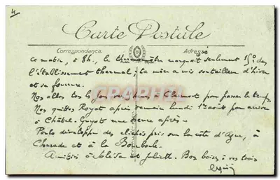 El Mont-Dore — La Cascada del Plat à Barbe — LL — Reverso