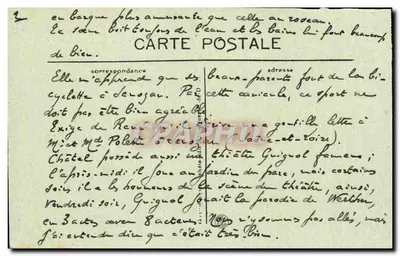 Stara pocztówka Clermont Ferrand Place de Jaude — Rewers