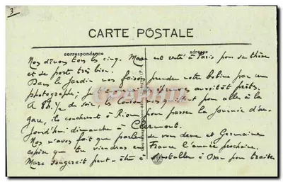 Cermont Ferrand — Recuerdo de Cermont Ferrand — editor desconocido — Reverso