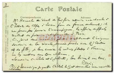 Châtel-Guyon — O Teatro e a Avenida Baraduc — ND Phot. — Verso