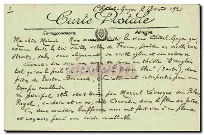Châtel-Guyon — Castel Regina i Park — LL. — Nr 73 — Rewers
