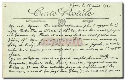 Châtel-Guyon — Widok z Gare — LL. Nr 111 — Rewers