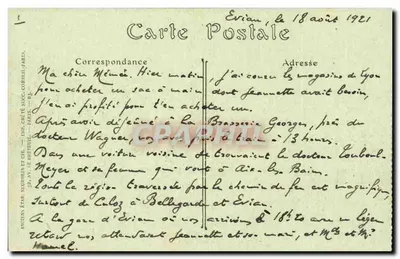 Okolice Châtel-Guyon — Zamek Chazeron, Front główna — ND Phot. — Rewers