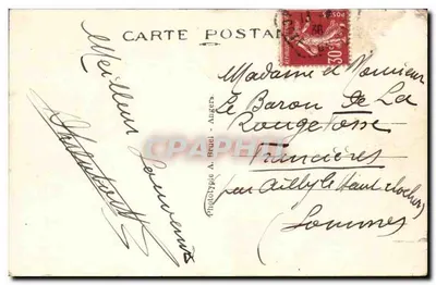 Perros-Guirec (C.-du-N) — Hoogrelief van Charles Le Goffic (1863-1932) — A. B. (uitgever) — Achterkant