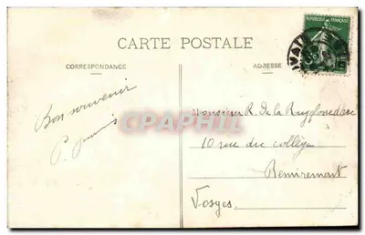 Beauvais — Katedra — Wydanie artystyczne, widok C i E, nr 10 — Rewers