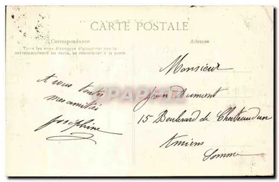 Vichy — Park van de Celestinen — onbekende uitgever, serie-nummer 2850 — Achterkant
