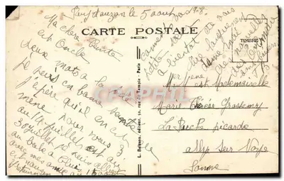 La Madeleine w Paryżu — wydawca L. Béton, nr 1 — Rewers