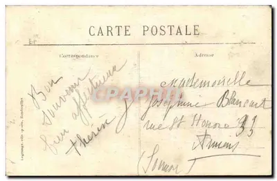 Parque de RAMBOUILLET — A Fonte e os Quinconces — Lagrange, editor p. o. Ramboillet, n° 261 — Verso